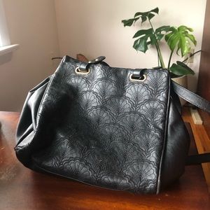 embroidered leather kimchi blue purse